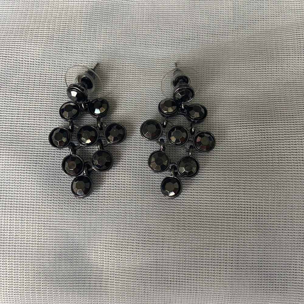 Black Opaque Earrings